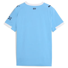 Manchester City Youth 2025/26 Home Replica Jersey Discount - Sky Blue