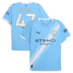 Phil Foden Manchester City 2025/26 Home Replica Player Jersey Discount - Sky Blue