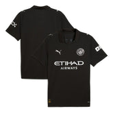 Manchester City 2025/26 Away Replica Jersey Discount - Black