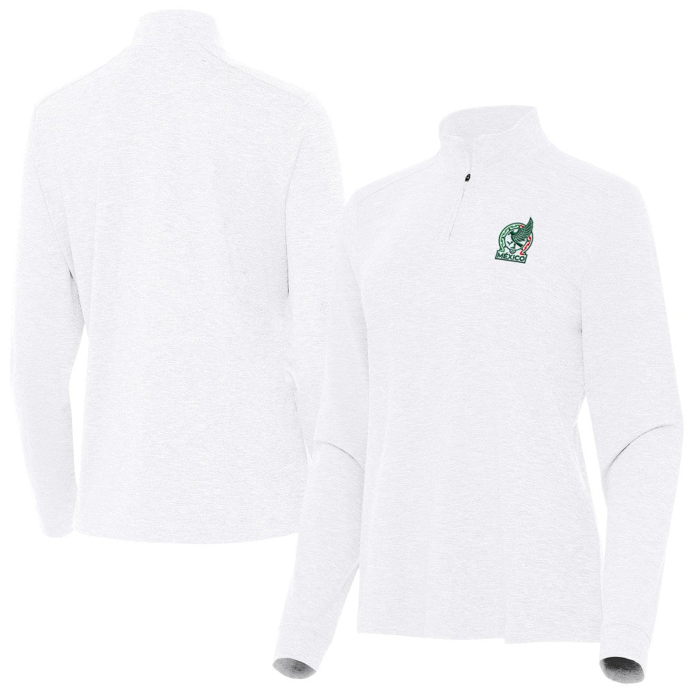 Mexico National Team Antigua Women's Master Quarter-Zip Pullover for sale - White