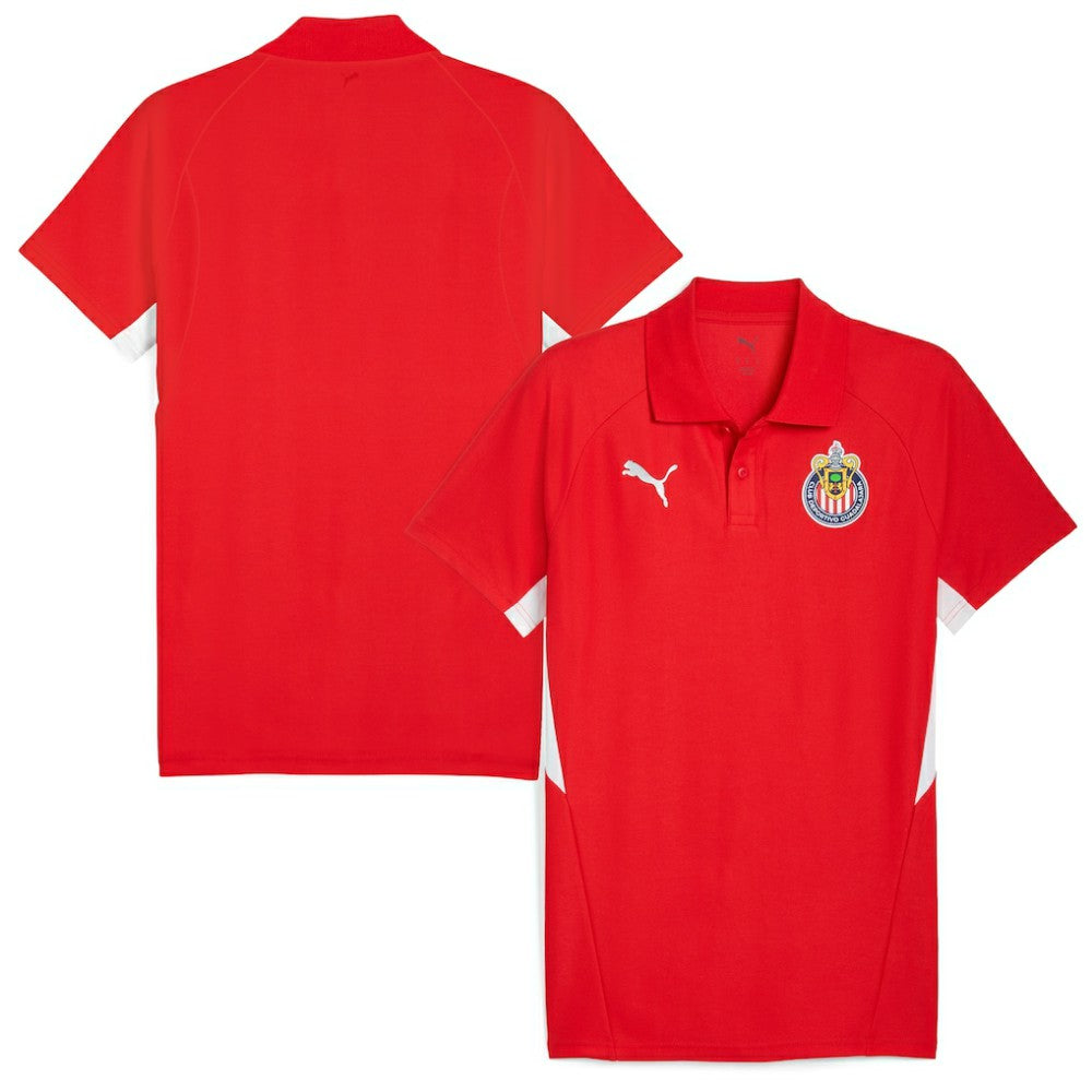 Chivas 25/26 Evostripe Polo Discount - Red