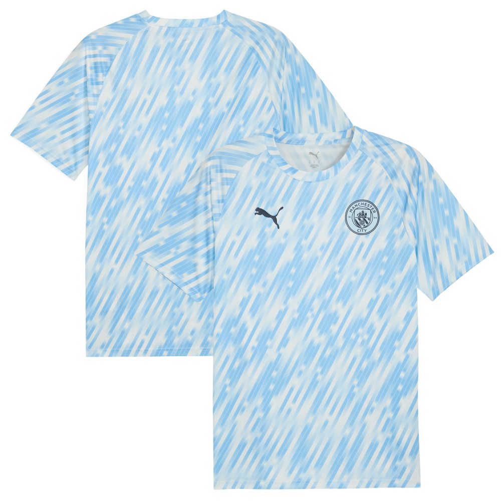 Manchester City 2025/26 Pre-Match Training Jersey Discount - Sky Blue