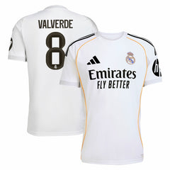 Federico Valverde Real Madrid 2025/26 Home Replica Jersey Discount - White