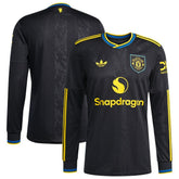 Manchester United 2025/26 Third Replica Long Sleeve Jersey Discount - Black