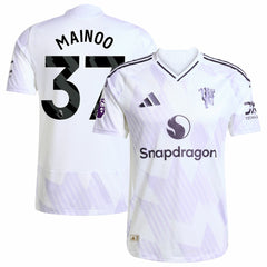 Kobbie Mainoo Manchester United 2025/26 Away Player Jersey Discount - White