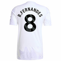 Bruno Fernandes Manchester United 2025/26 Away Replica Player Jersey Discount - White