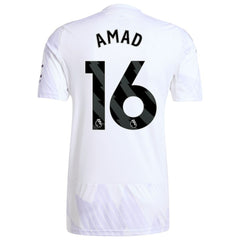 Amad Diallo Manchester United 2025/26 Away Replica Player Jersey Discount - White