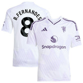 Bruno Fernandes Manchester United Youth 2025/26 Away Replica Player Jersey Discount - White