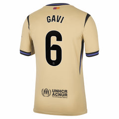 Gavi Barcelona 2025/26 Away Stadium Replica Jersey on sale - Gold