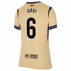 Gavi Barcelona Women's 2025/26 Away Stadium Replica Jersey on sale - Gold