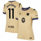 Raphinha Barcelona Women's 2025/26 Away Stadium Replica Jersey on sale - Gold