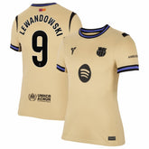 Robert Lewandowski Barcelona Women's 2025/26 Away Stadium Replica Jersey on sale - Gold