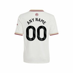 Arsenal Youth 2025/26 Third Replica Custom Jersey on sale - White