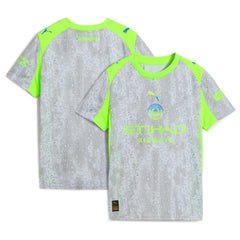 Manchester City Youth 2025/26 Third Replica Jersey Discount - Green/Neon Green