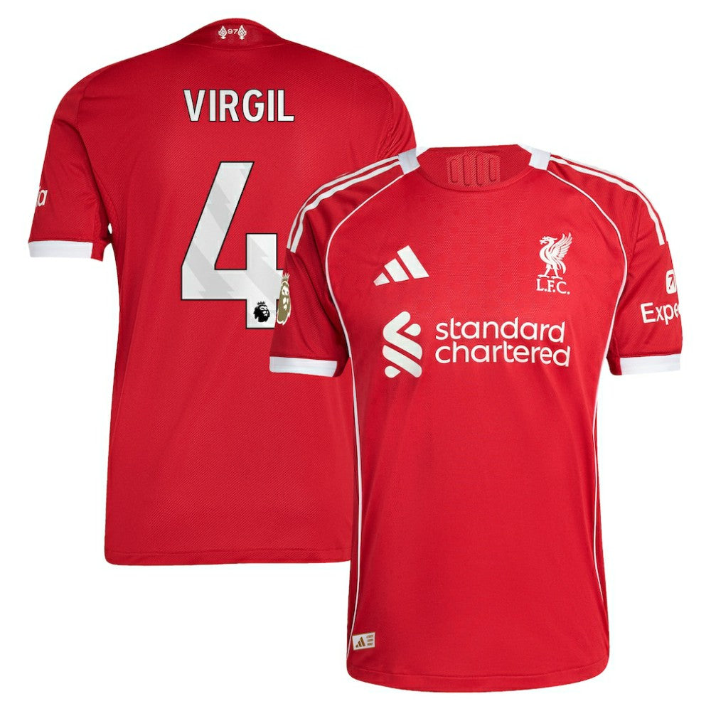 Virgil van Dijk Liverpool 2025/26 Home Jersey Discount - Red