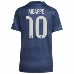 Kylian Mbappé Real Madrid Women's 2025/26 Away Replica Player Jersey for sale - Blue