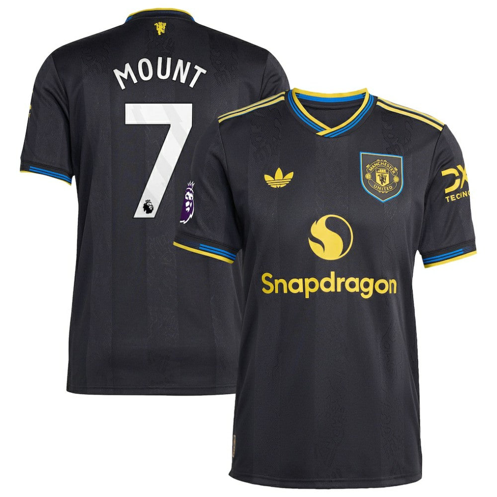 Mason Mount Manchester United 2025/26 Third Player Jersey Discount - Black