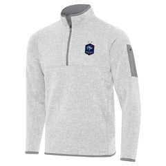 France National Team Antigua Elevate Quarter-Zip Pullover for sale - Heather Gray