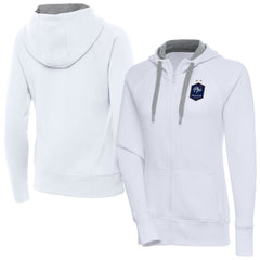 France National Team Antigua Women's Takeover Full-Zip Hoodie for sale - White