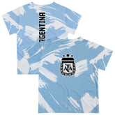 Argentina National Team Vive La Fete Youth Paint Brush T-Shirt for sale - Light Blue