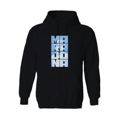 Diego Maradona Argentina National Team Vive La Fete Portrait Hoodie for sale - Black