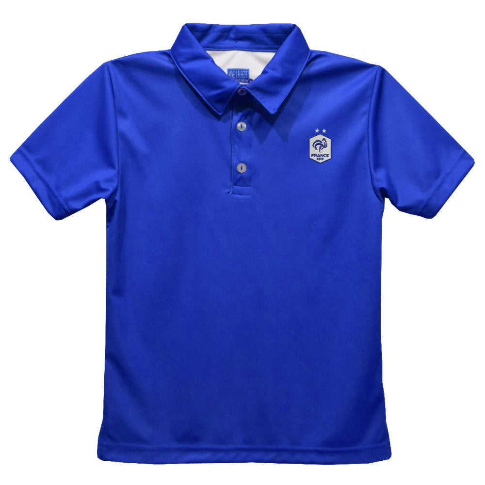 France National Team Vive La Fete Toddler Solid Polo for sale - Royal