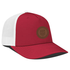 USMNT Levelwear Signal Periscope Adjustable Trucker Hat on sale - Red/White