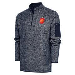 Spain National Team Antigua Elevate Quarter-Zip Pullover for sale - Heather Navy