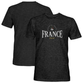 France National Team 1863FC Athletic Wordmark Vintage Tri-Blend T-Shirt for sale - Black