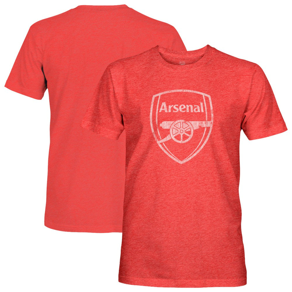 Arsenal 1863FC Mono Badge Vintage Tri-Blend T-Shirt on sale - Red