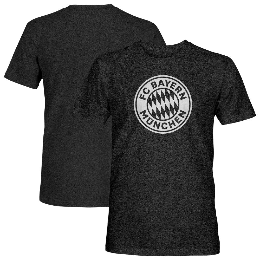 Bayern Munich 1863FC Mono Badge Vintage Tri-Blend T-Shirt on sale - Black