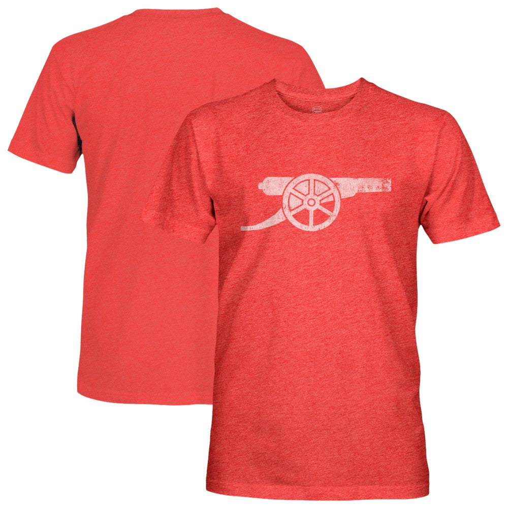 Arsenal 1863FC Mono Badge Vintage Tri-Blend T-Shirt on sale - Red