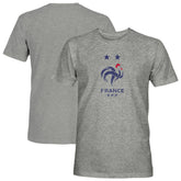 France National Team 1863FC Color Badge Vintage Tri-Blend T-Shirt for sale - Gray