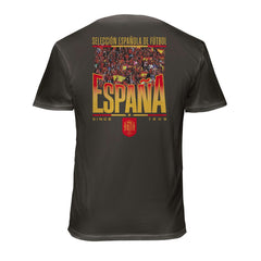 Spain National Team 1863FC Wordmark Cotton T-Shirt for sale - Gray