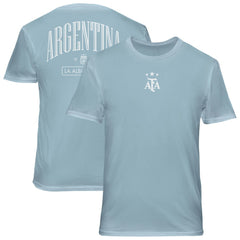 Argentina National Team 1863FC Back Wordmark Soft Wash T-Shirt for sale - Light Blue