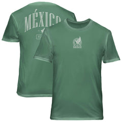 Mexico National Team 1863FC Back Wordmark Soft Wash T-Shirt for sale - Green