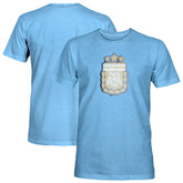 Argentina National Team 1863FC Color Badge Tri-Blend T-Shirt for sale - Light Blue