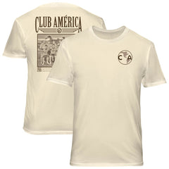 Club America 1863FC Vintage Soft Wash T-Shirt Discount - Cream