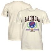 Barcelona 1863FC Retro Stripes T-Shirt on sale - Cream