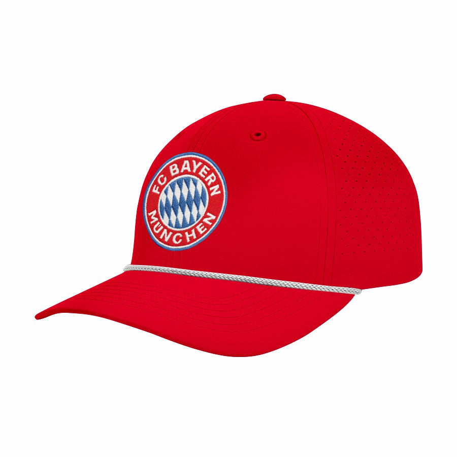 Bayern Munich 1863FC Color Badge Airflow Adjustable Hat on sale - Red