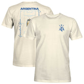 Argentina National Team 1863FC Own the Pitch Heavyweight T-Shirt for sale - Cream