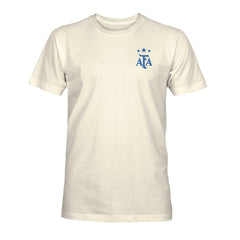 Argentina National Team 1863FC Own the Pitch Heavyweight T-Shirt for sale - Cream