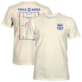 Barcelona 1863FC Own the Pitch Heavyweight T-Shirt on sale - Cream