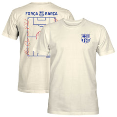 Barcelona 1863FC Own the Pitch Heavyweight T-Shirt on sale - Cream