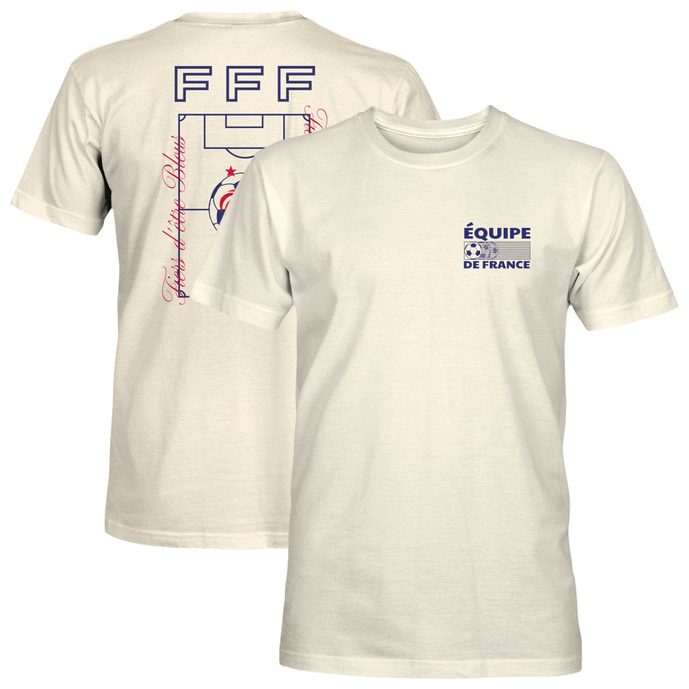 France National Team 1863FC Own the Pitch Heavyweight T-Shirt for sale - Cream