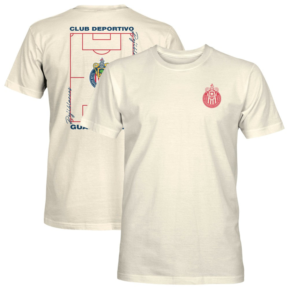 Chivas 1863FC Own the Pitch Heavyweight T-Shirt Discount - Cream
