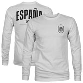 Spain National Team 1863FC Back Team Arch Long Sleeve T-Shirt for sale - Gray
