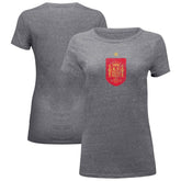 Spain National Team 1863FC Women's Color Badge Vintage Tri-Blend T-Shirt for sale - Gray