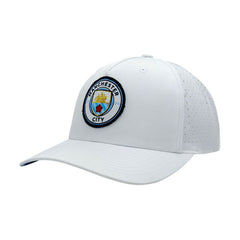 Manchester City 1863FC Mono Badge High Point Adjustable Hat Discount - White