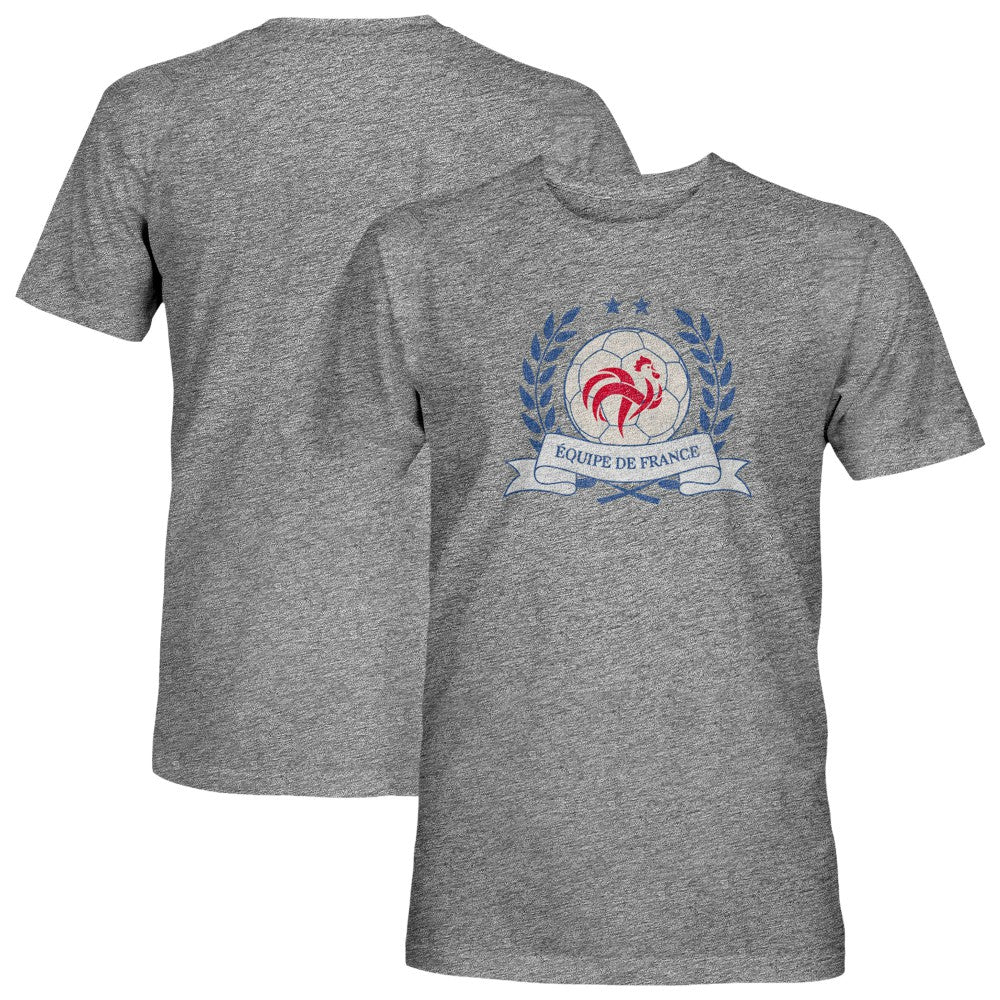 France National Team 1863FC Vintage Tri-Blend T-Shirt for sale - Gray